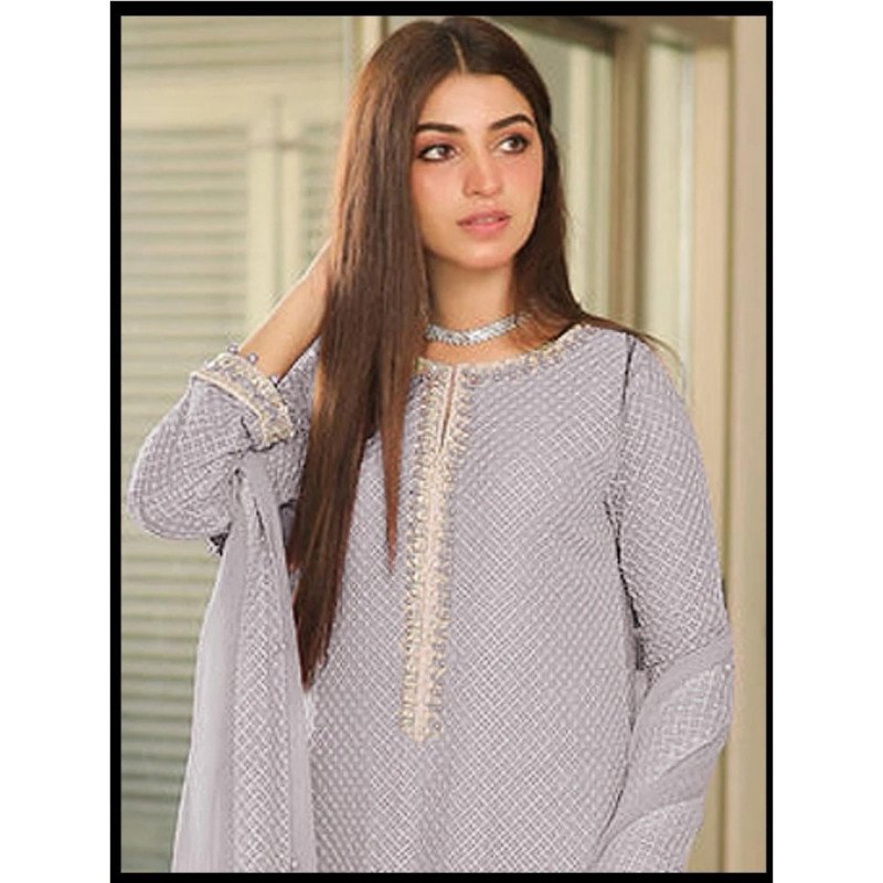 Lavender Premium Edition Festive/Party Wear Dress Material MOCNA