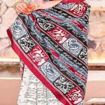 Apple Saree - Off-White and Red Bhagalpuri Printed Saree - Mocna