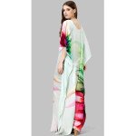 Midnight Flame  Kaftan With Digital Print (Free Size: M - 3XL) - MOCNA