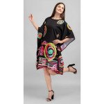 Retro Dot Kaftan ( Short )With Digital print - MOCNA