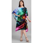 Cosmic Glow Kaftan ( Short ) With Digital print - MOCNA