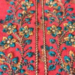 Red Floral Embroidered Cotton Unstitched Dress Material – MOCNA