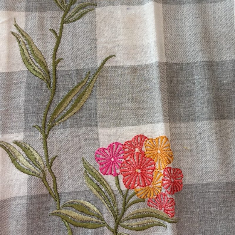 COTTON KURTA WITH PANTS  Exclusive Embroidery Work - MOCNA