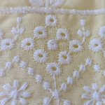 Light Yellow Embroidered Pure Cotton Dress Material Suit Set - Mocna