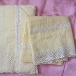 Light Yellow Embroidered Pure Cotton Dress Material Suit Set - Mocna