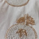 Elegant White Co-Ord Set For Women | Gold Beaded Ethnic Wear | Wedding &amp; Party Outfit - Mocna