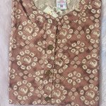 Rubi Brown Printed Rayon Kurta – Mocna