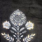 Black Printed Vatican Silk Kurta Pant Set -mocna